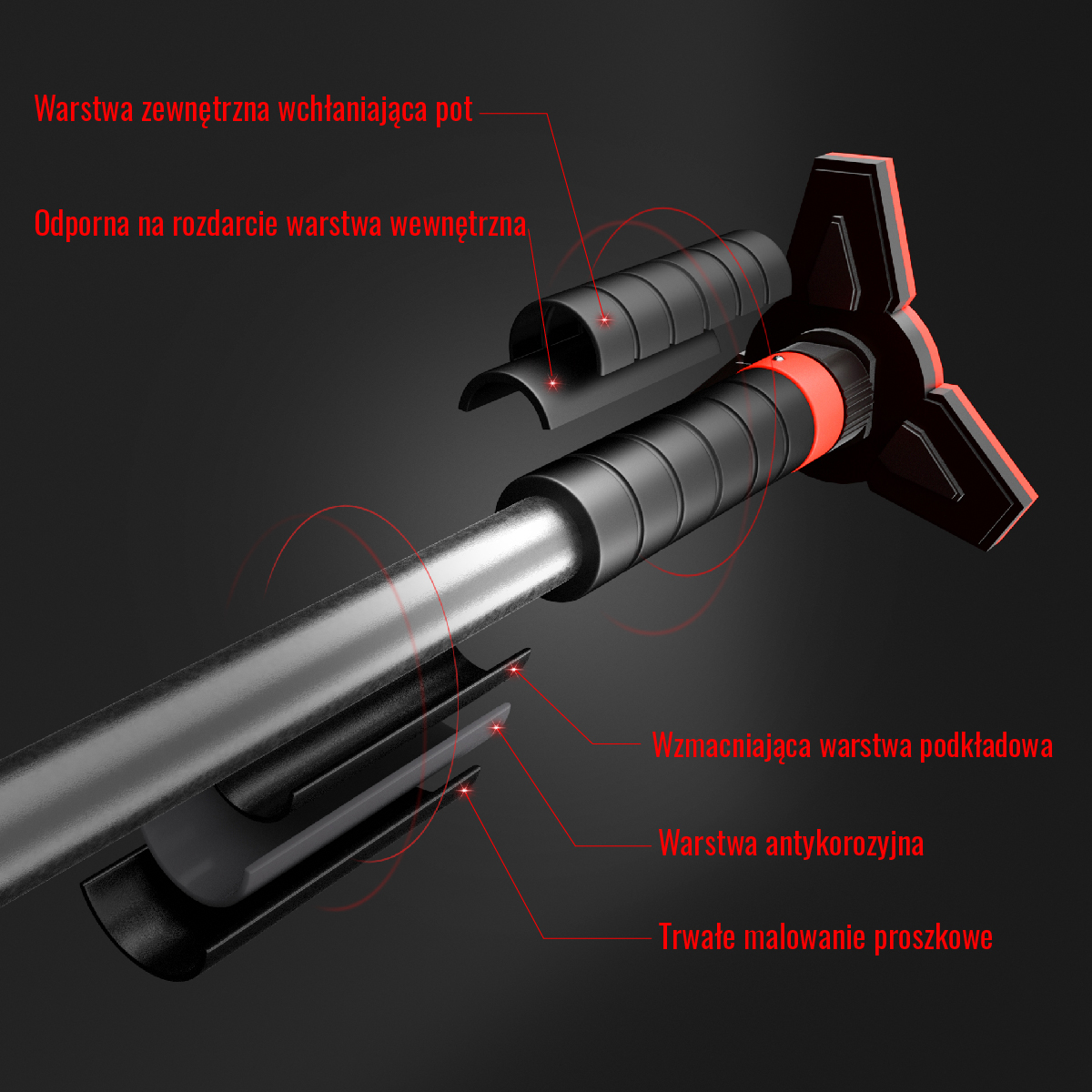 Hrazda do dveří s vodováhou HMS DD400