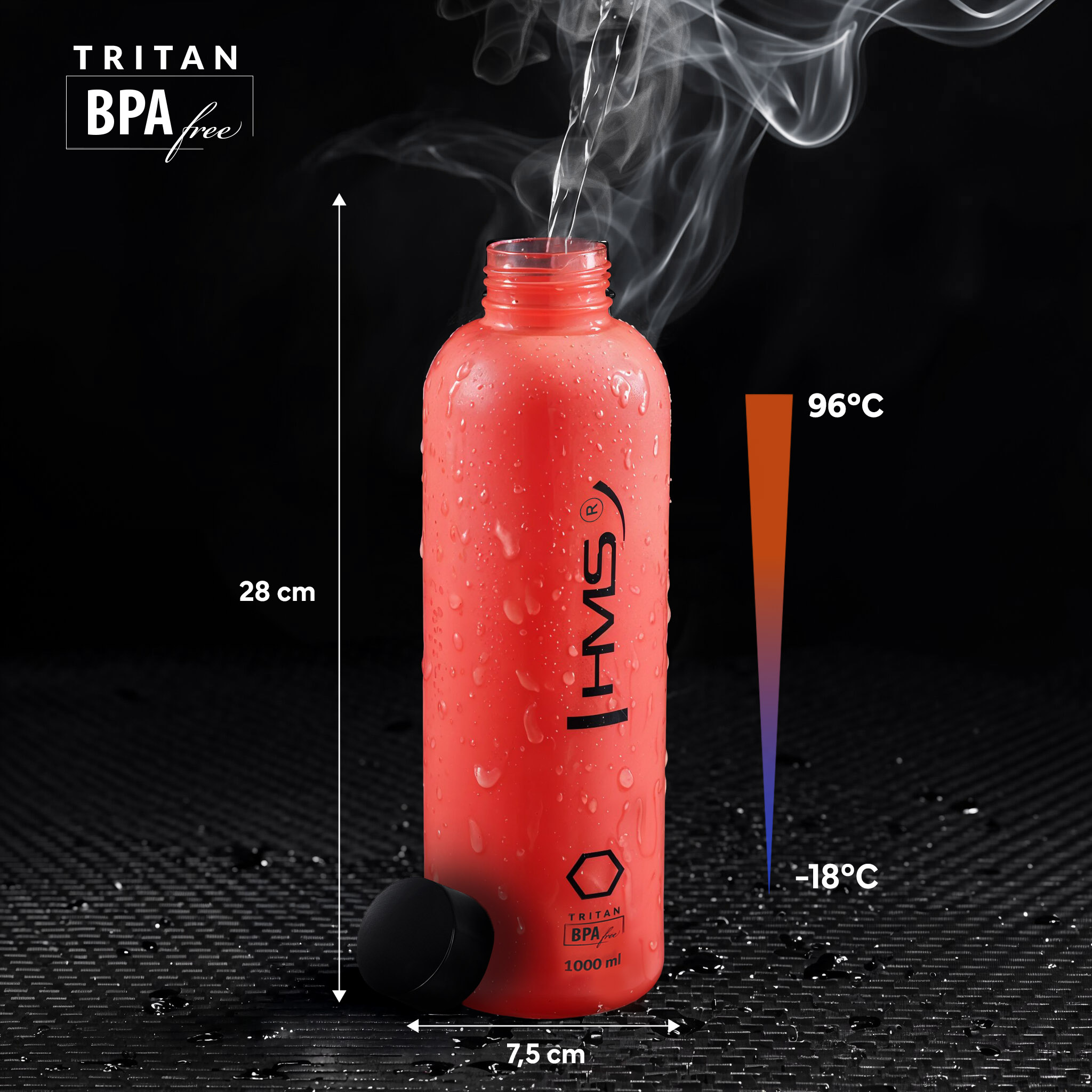 Tritanová láhev na pití NILS Camp NCD61 1000 ml červená