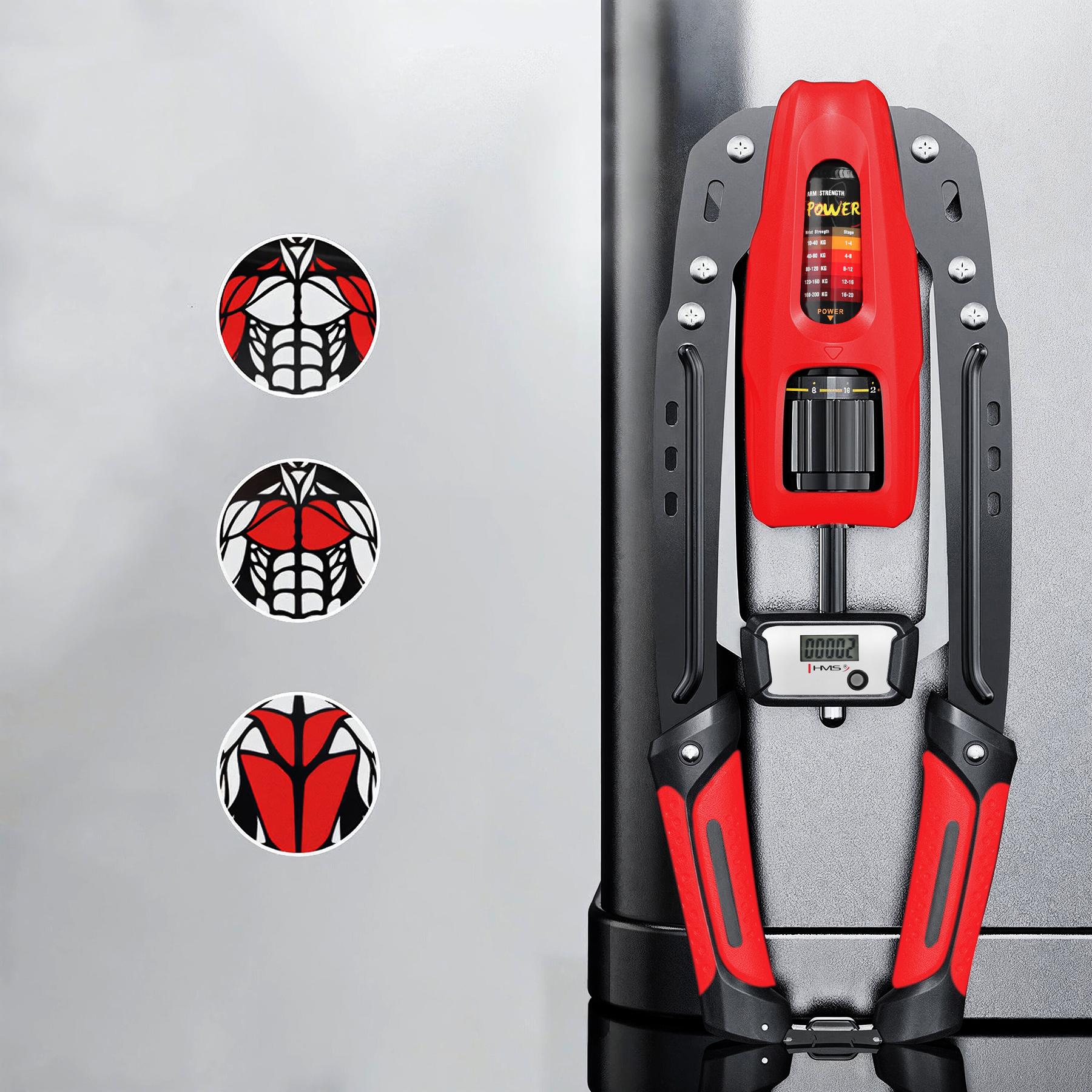 Hydraulický posilovač s počítadlem HMS F1020 Pro