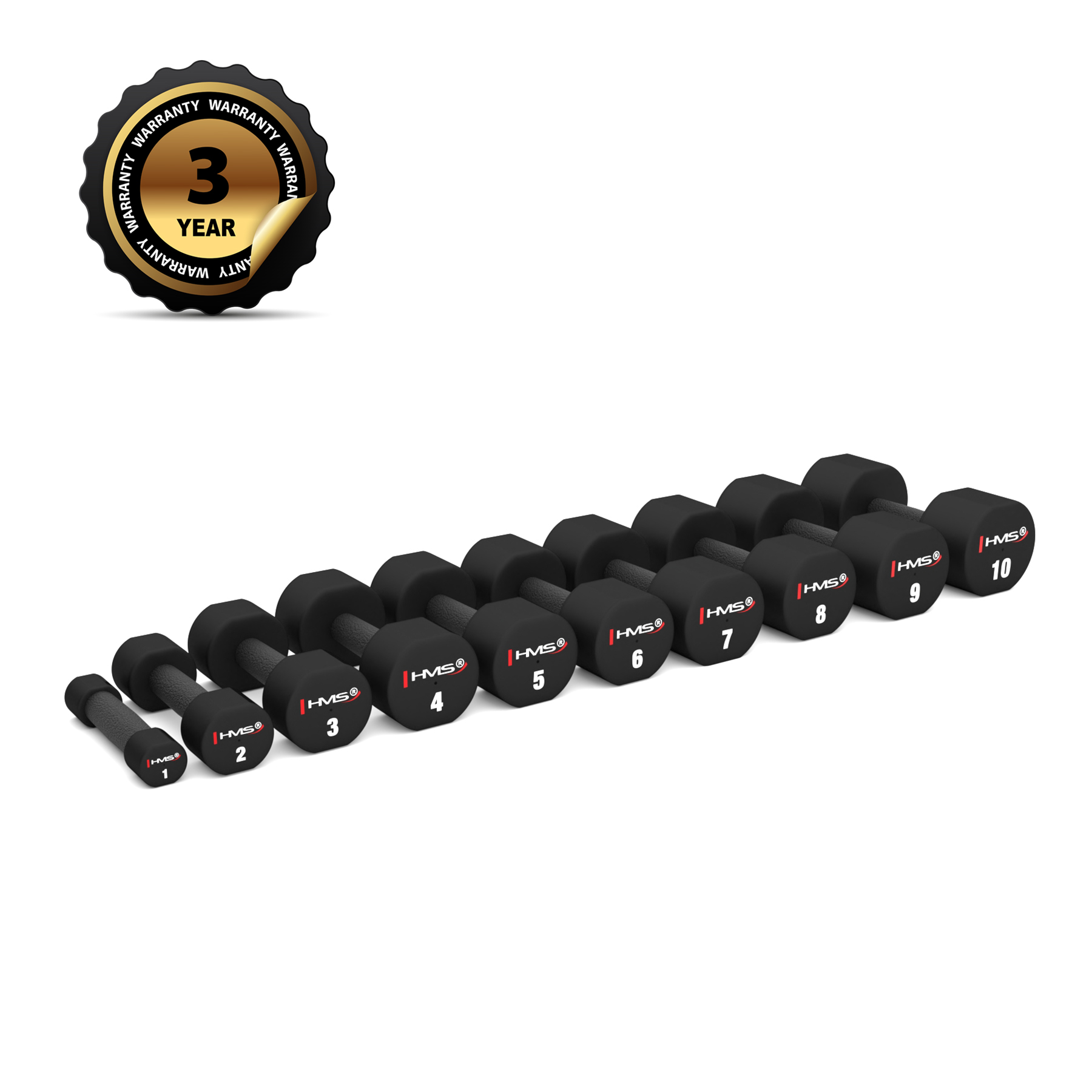 Polyuretanové jednoručky HMS HPT10 2 x 10 kg
