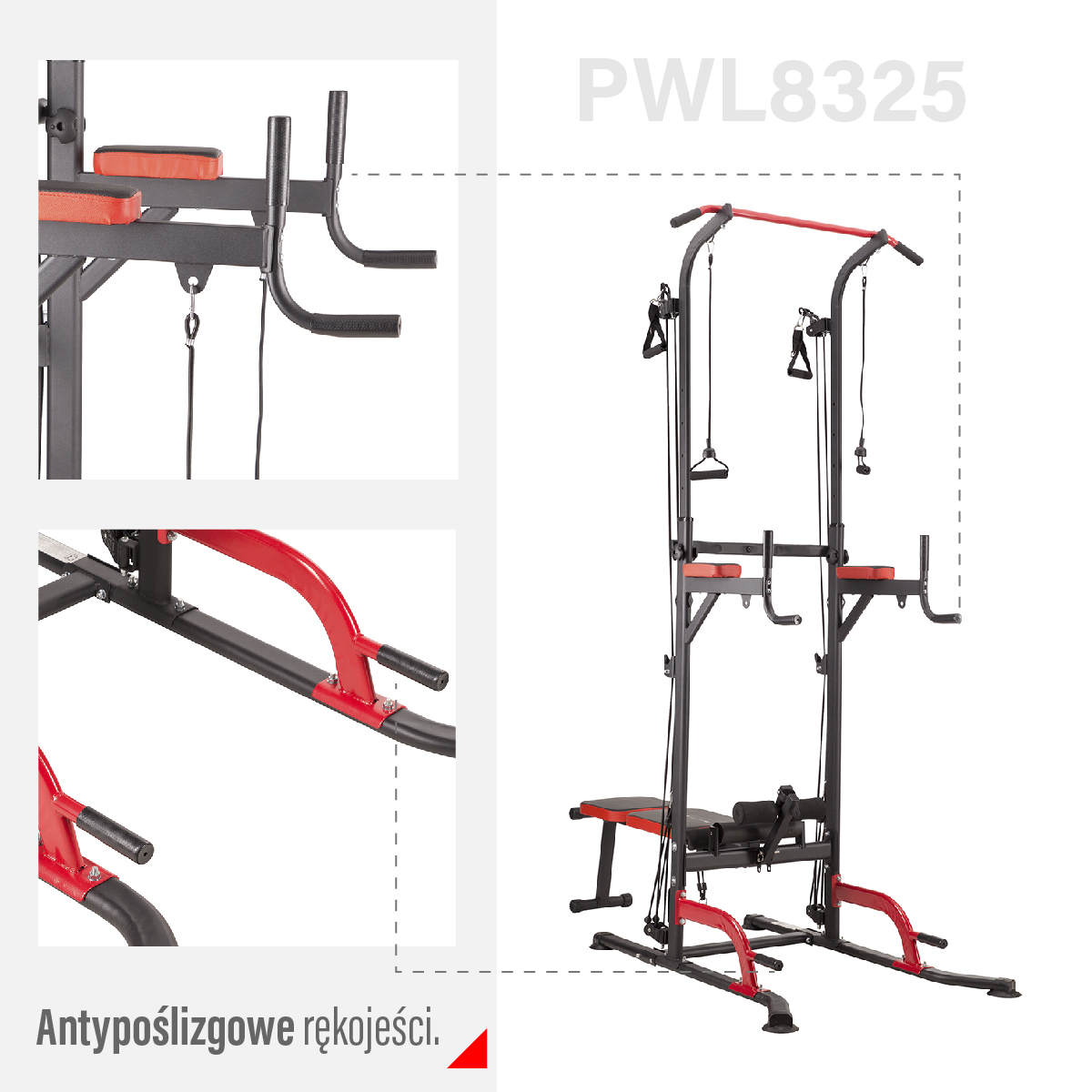 Multifunkční bradla s lavicí HMS PWL8325