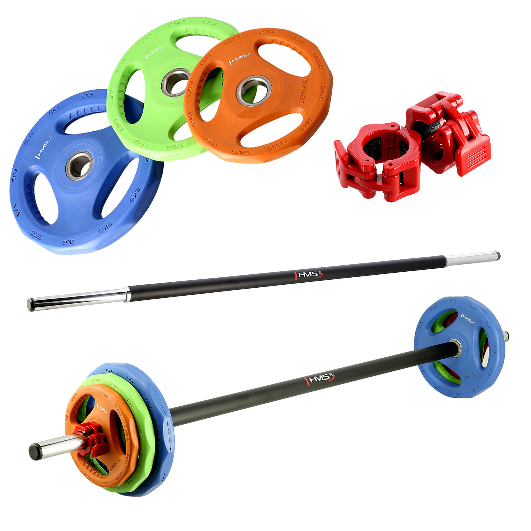 Sestava 10 sad na Body pump HMS SBP22 a stojanu STR40