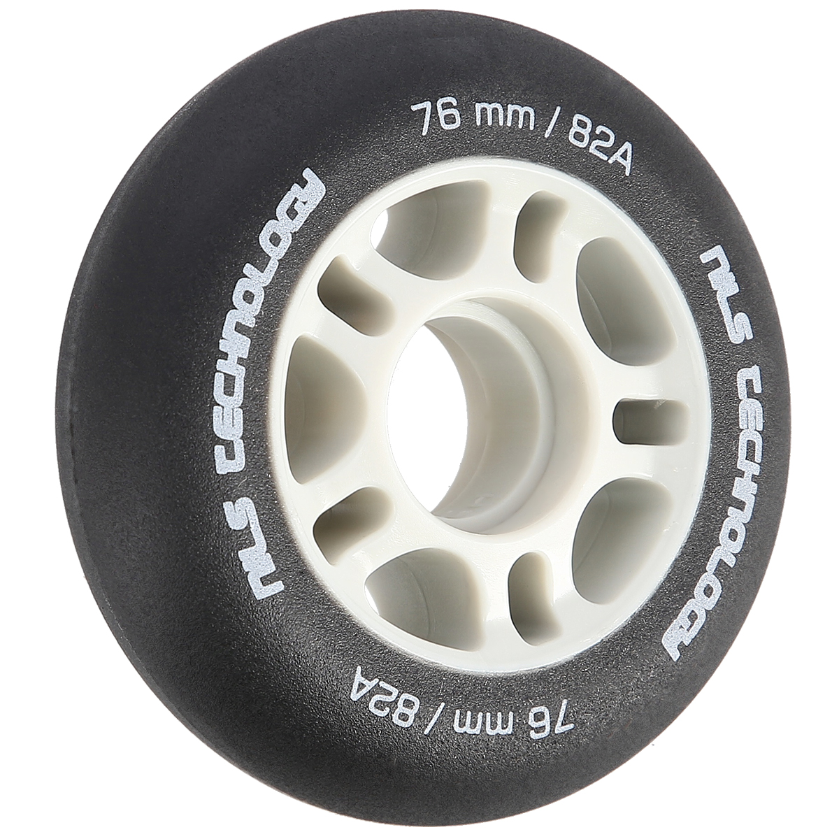 Matná kolečka NILS Extreme PU 76x24 82A, černá, 4 ks