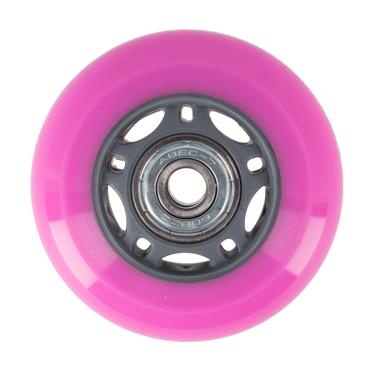 PU kolečka s ložisky NILS EXTREME 64x24mm ABEC 7 růžové