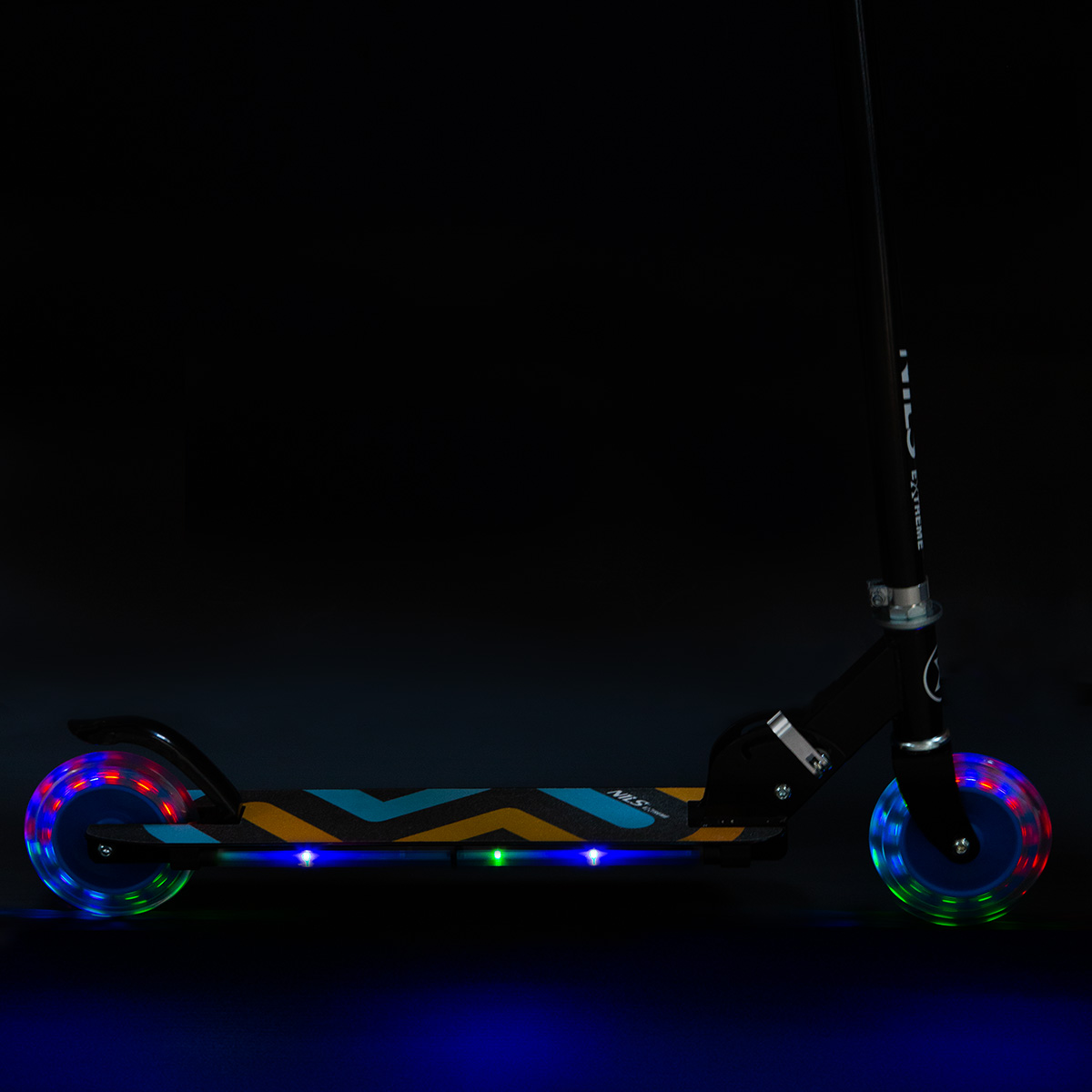 Skládací koloběžka NILS Extreme HD025 LED modrá