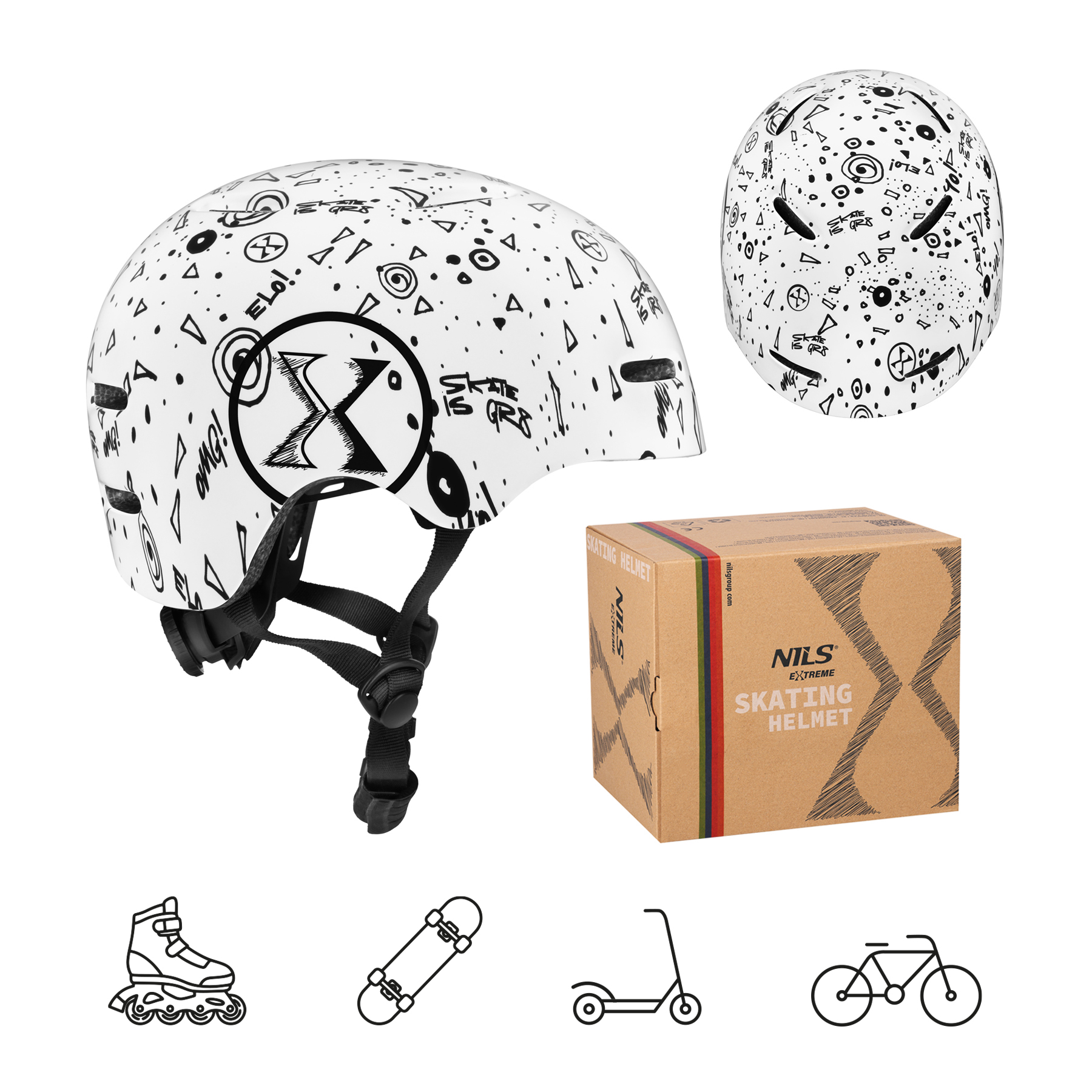 Helma NILS Extreme MT311 bílá L(58-61cm)