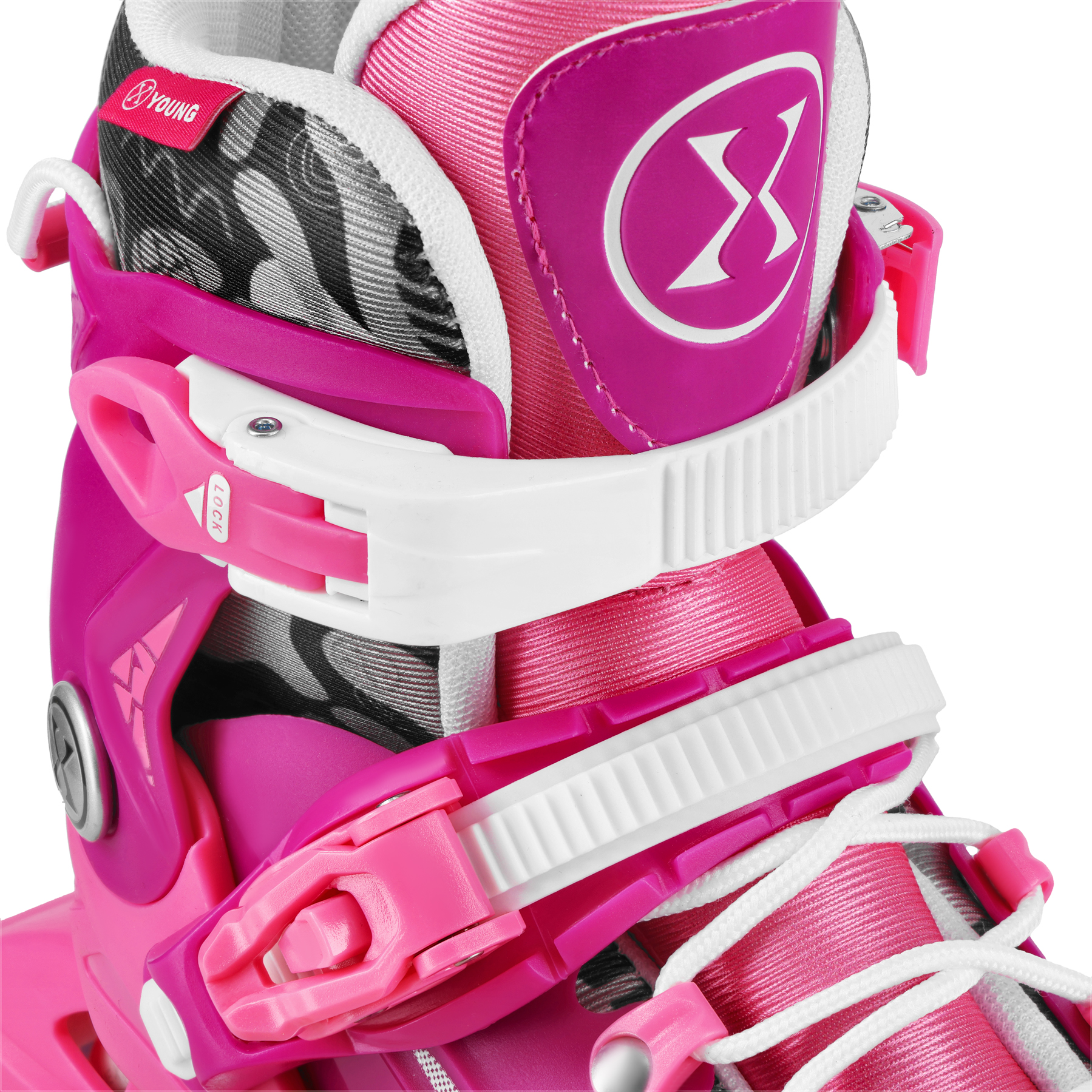 Kolečkové brusle NILS Extreme NA1055 BLAZE růžové