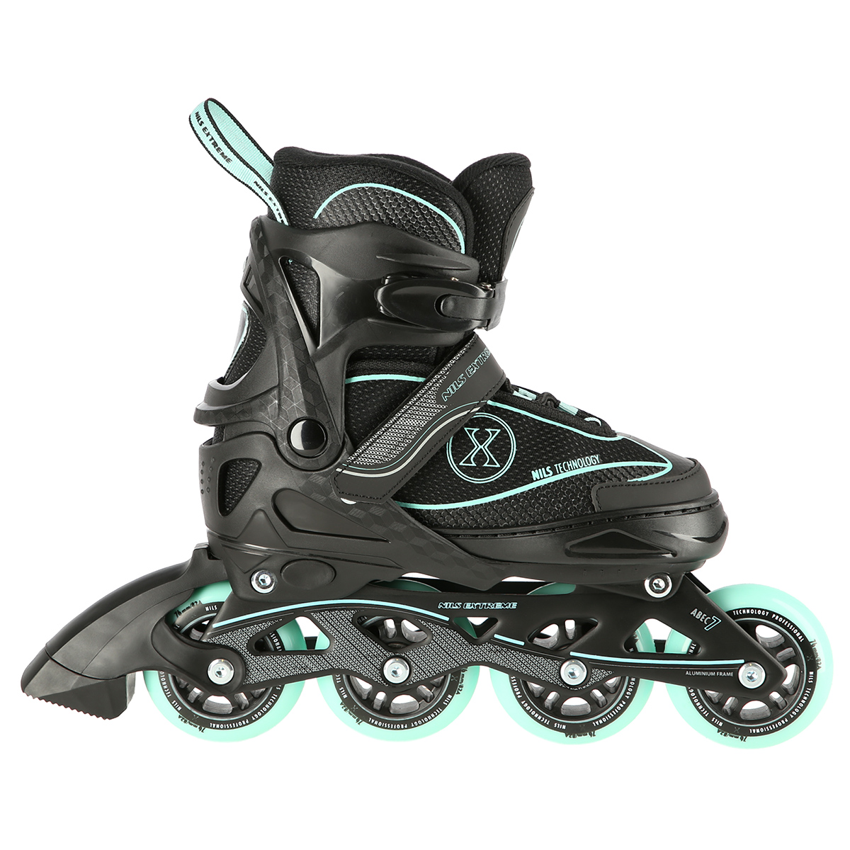 Kolečkové brusle NILS Extreme NA11008 zelené M(35-38)