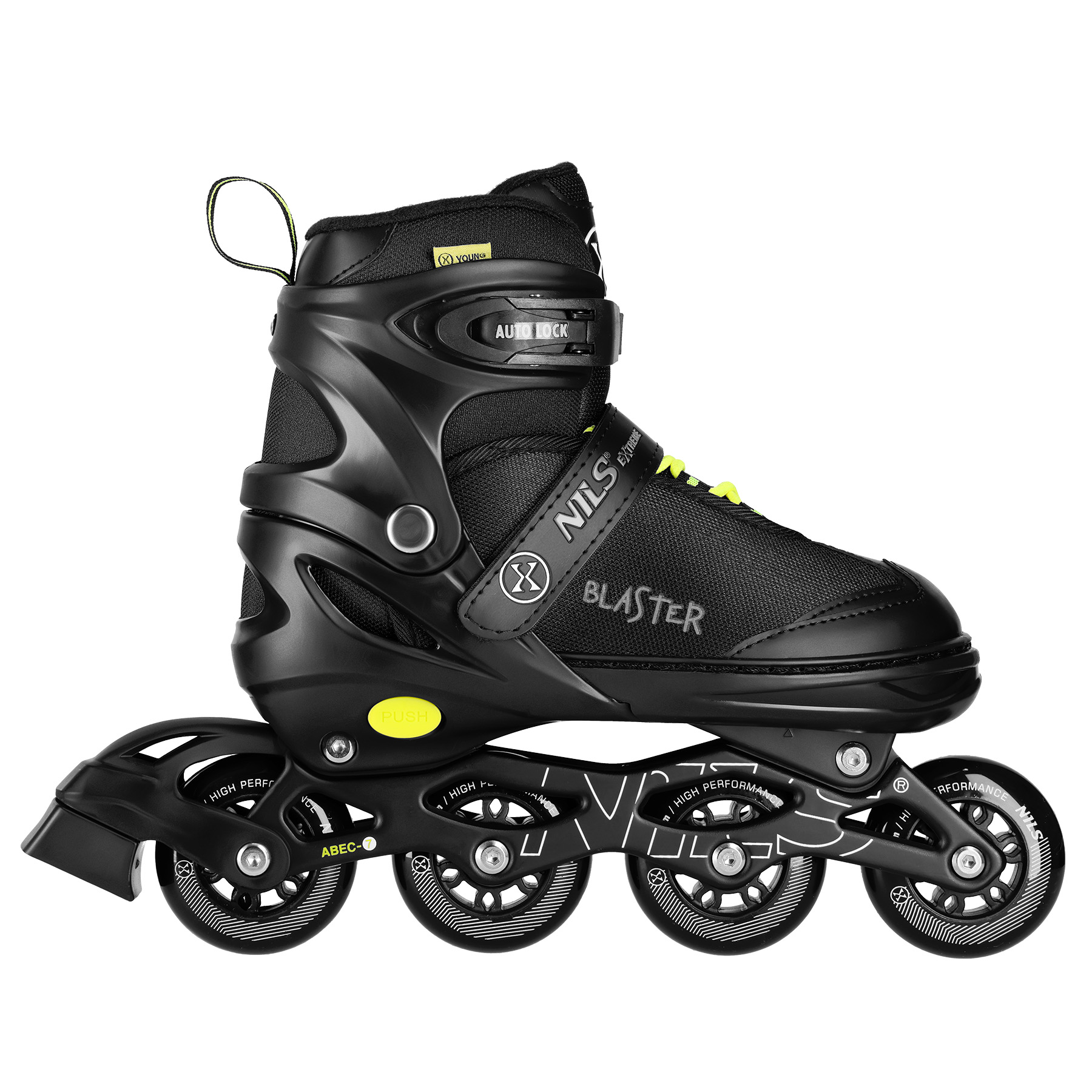 Kolečkové brusle NILS Extreme NA18168A Blaster černé L(39-42)
