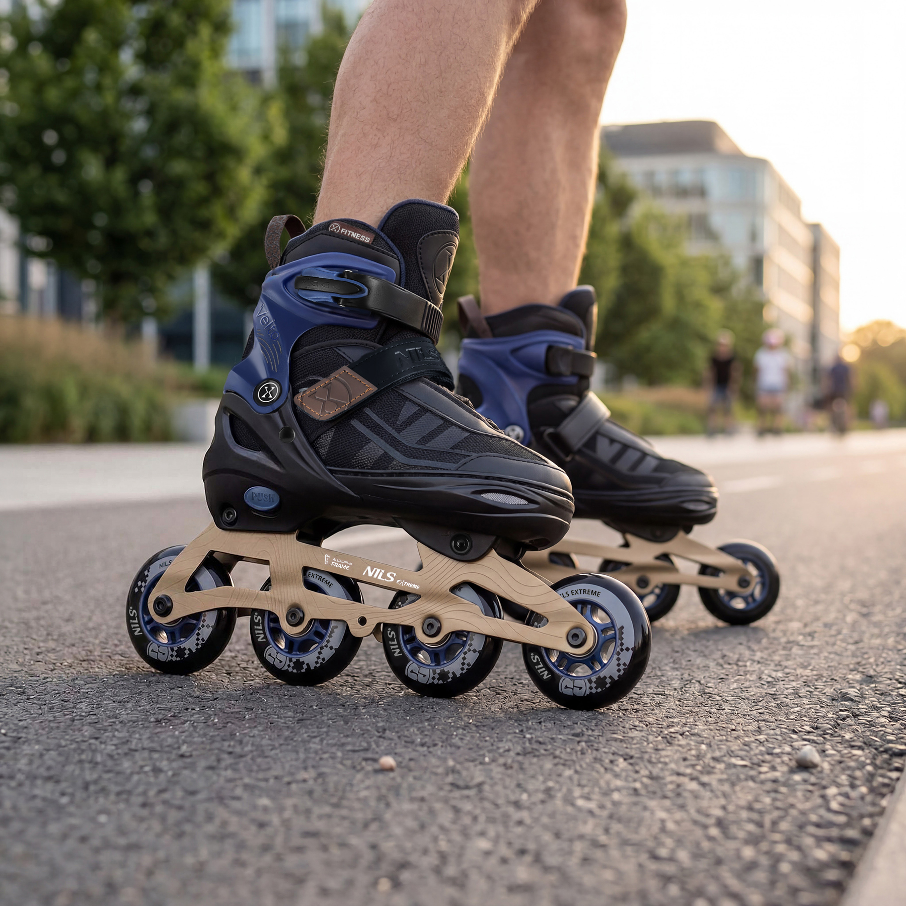 Kolečkové brusle NILS Extreme NA684 Velto modré