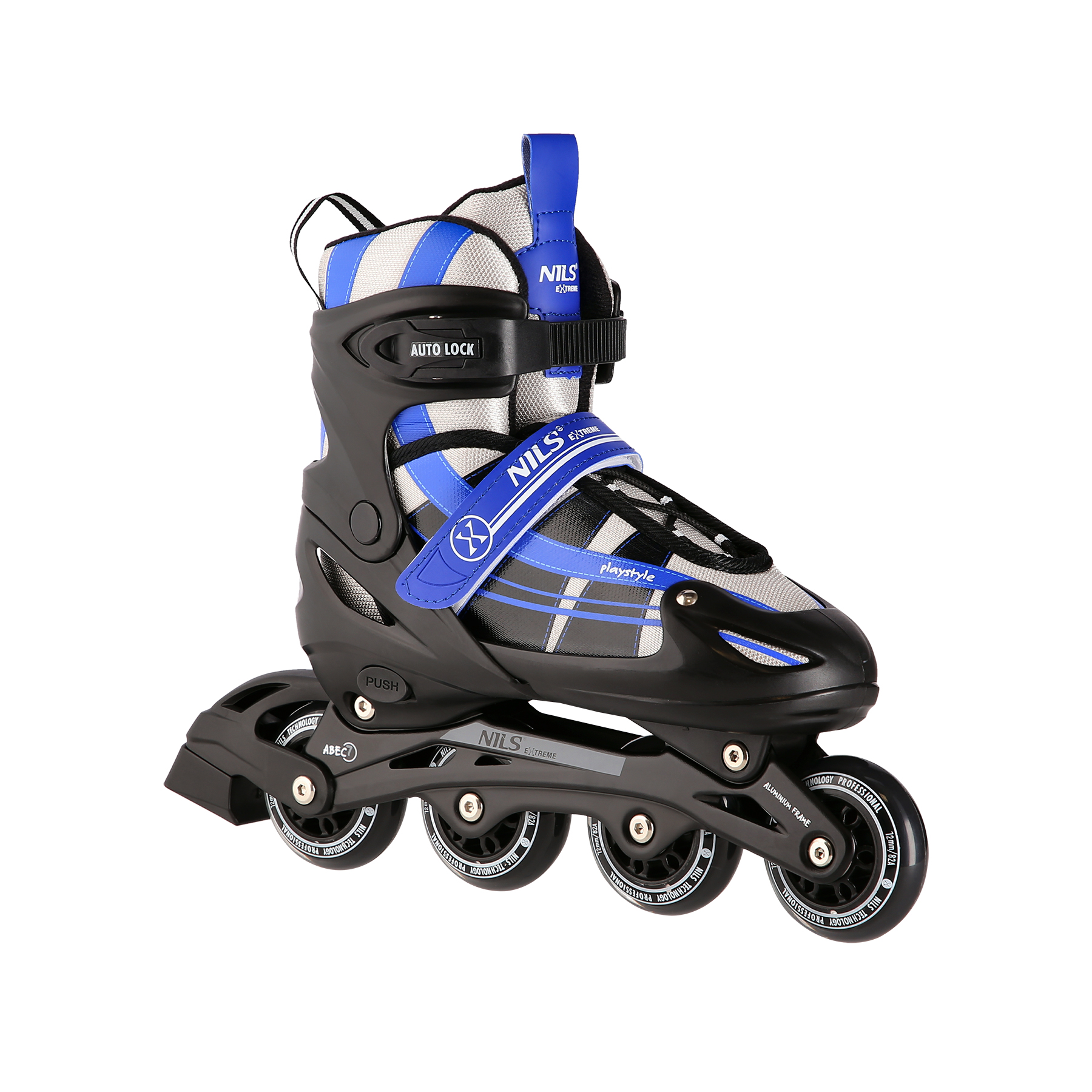 Brusle NILS Extreme NH18366A 2v1 černo-modré S(31-34)