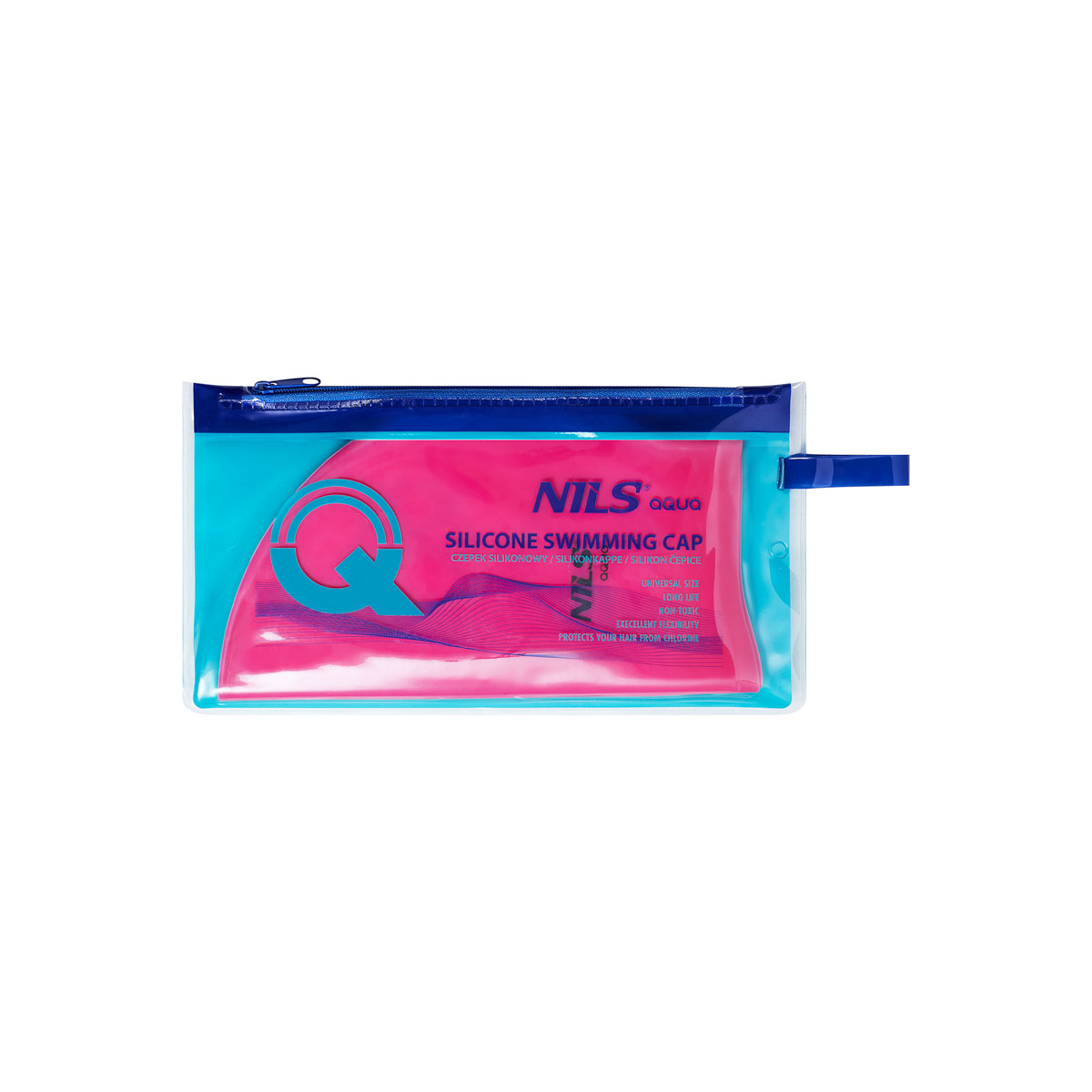 Silikonová čepice NILS Aqua NQC PK01 růžová