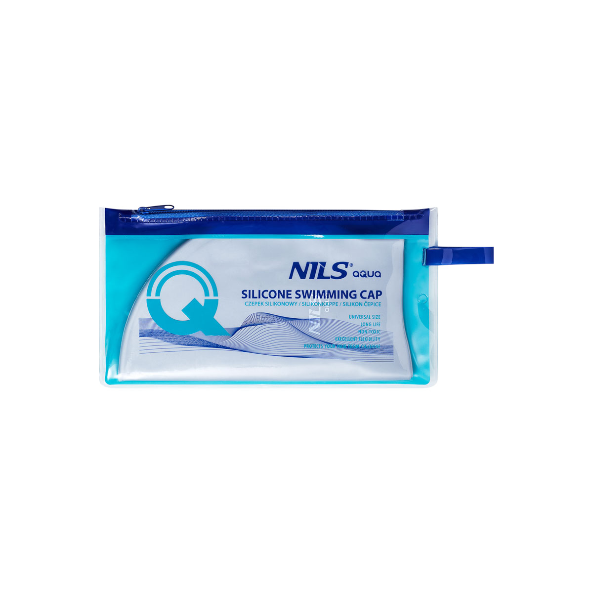 Silikonová čepice NILS Aqua NQC SL01 šedá