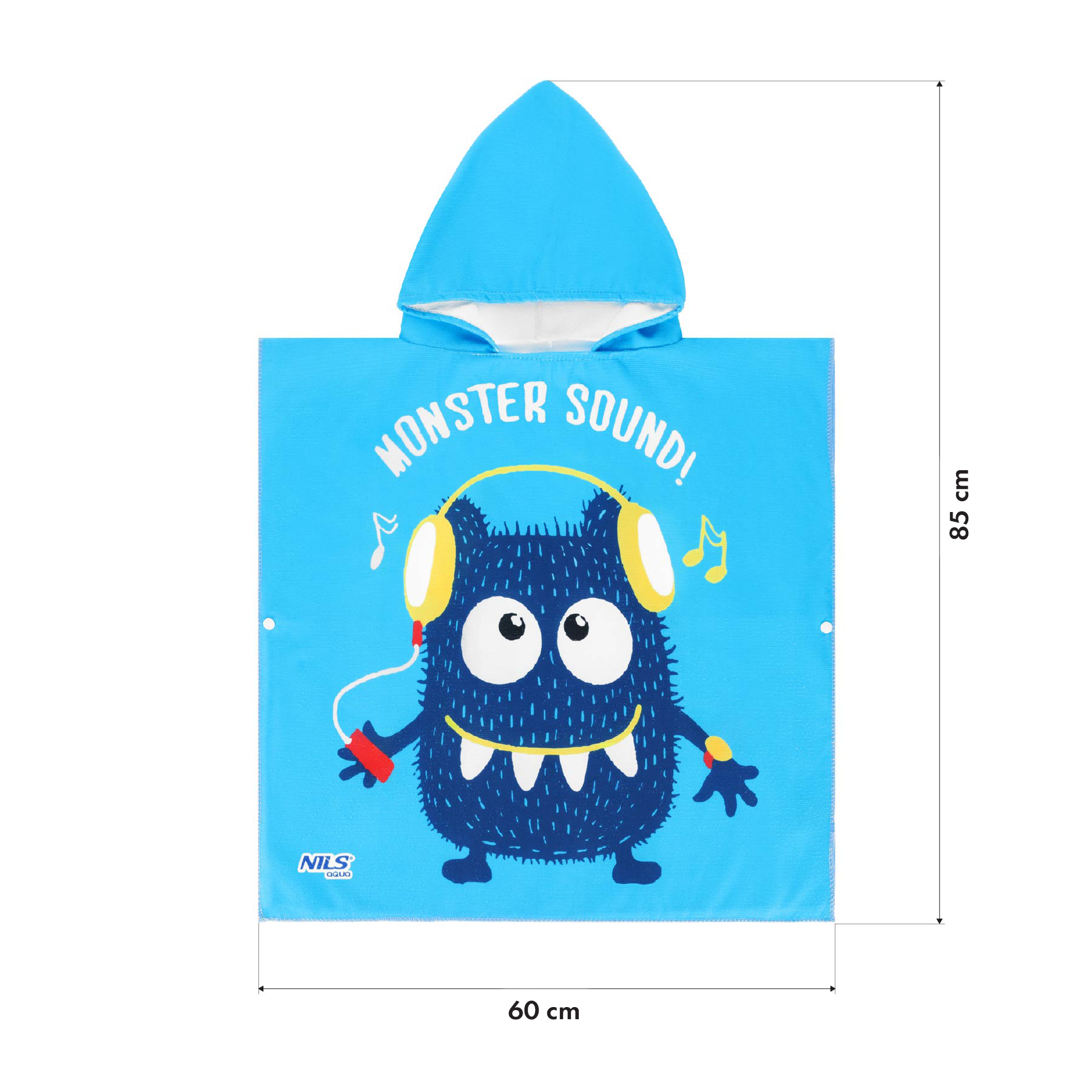 Ručník - pončo z mikrovlákna NILS aqua NAR20 Monster