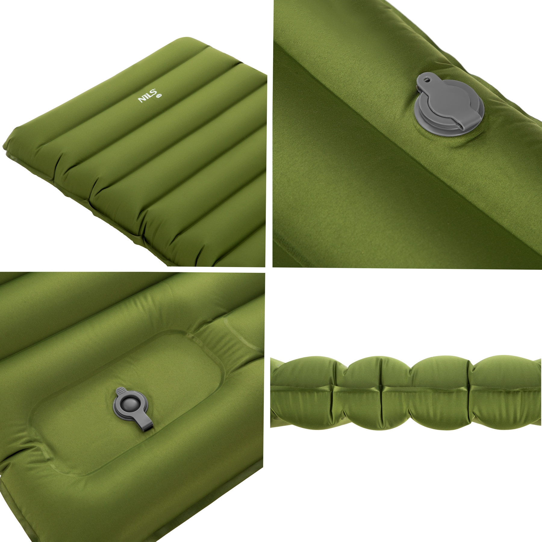 Turistická karimatka NILS Camp NC4402 zelená s integrovanou pumpou