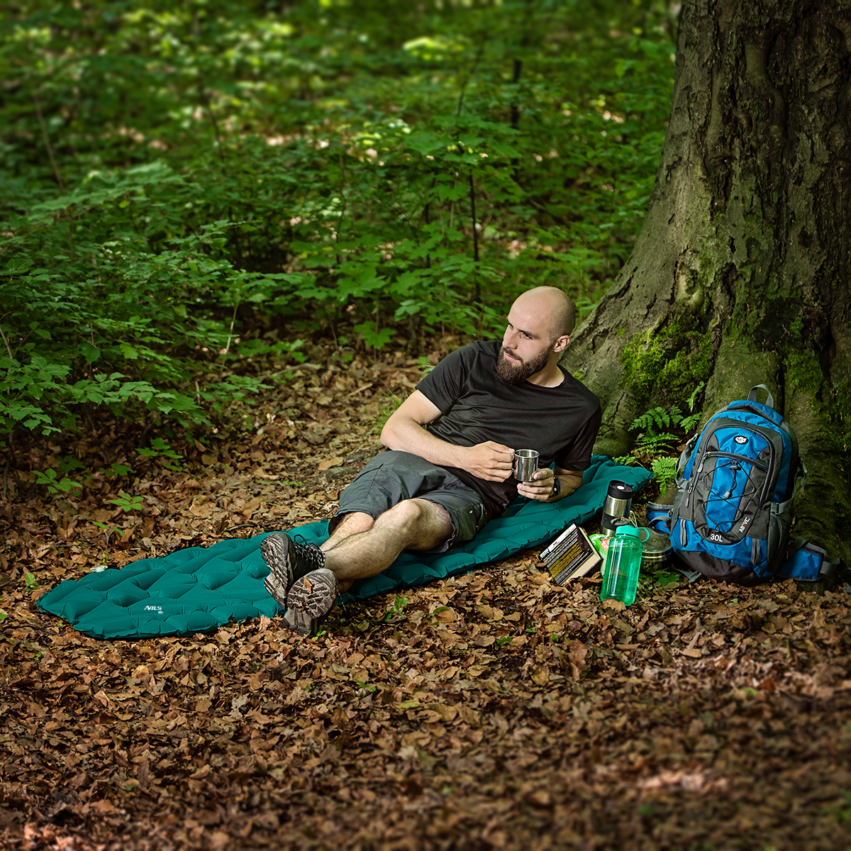Turistická karimatka NILS Camp NC4005 tm.zelená