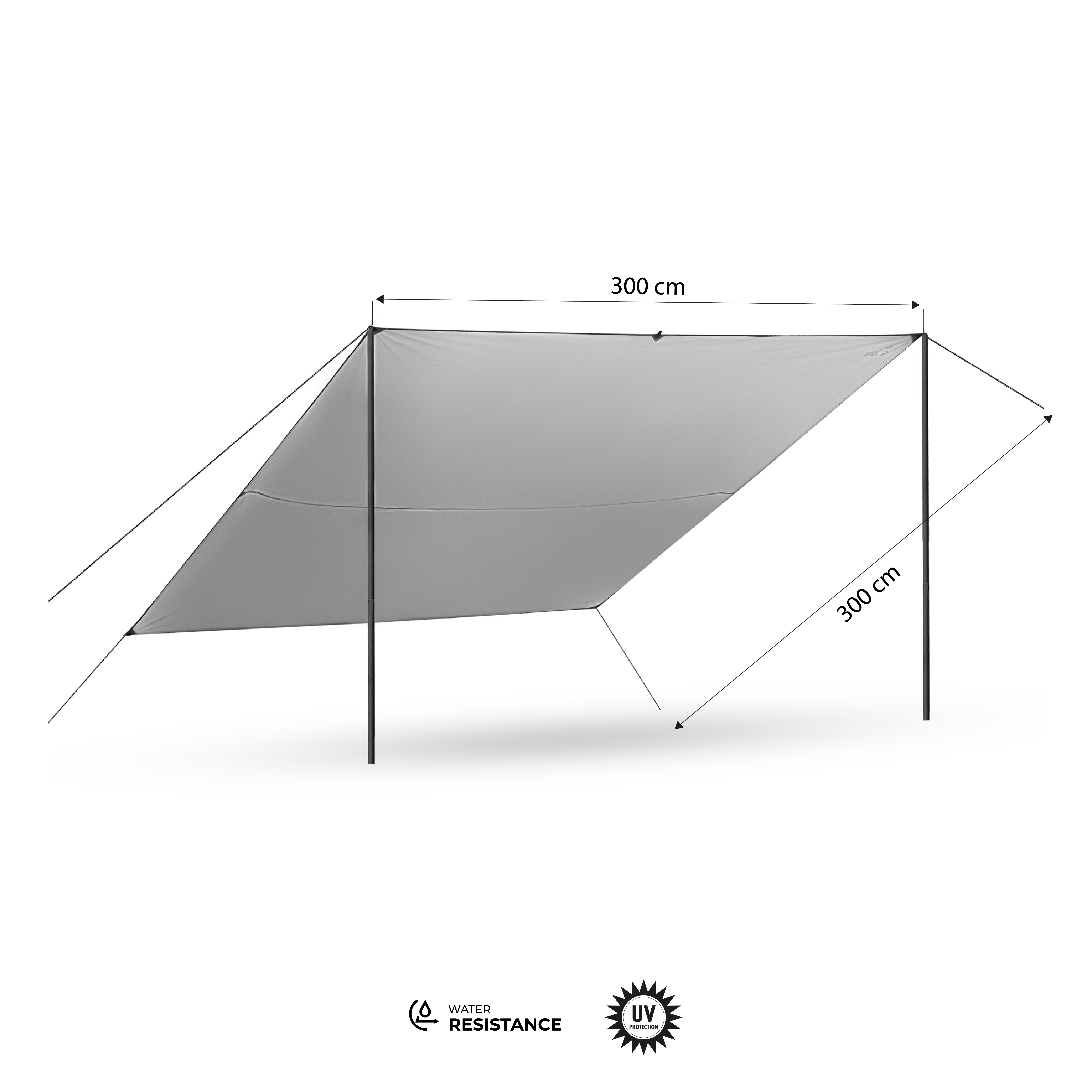 Cestovní plachta / tarp NILS Camp NC17107 zelená