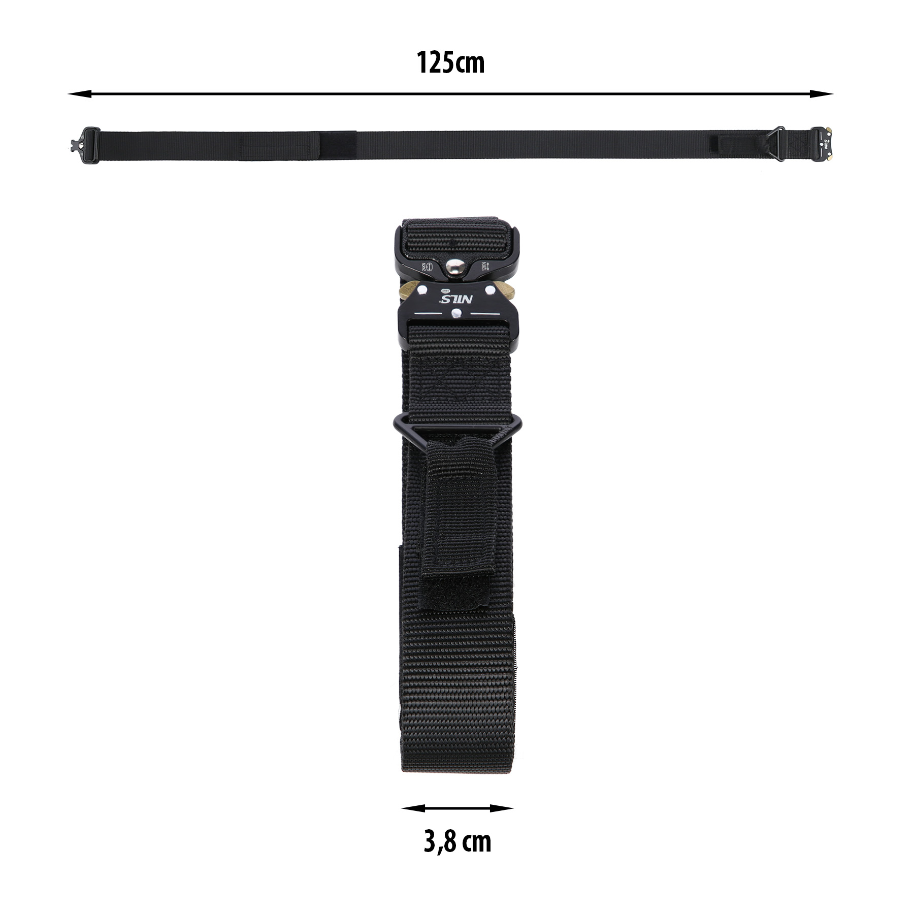 Taktický opasek NILS Camp NC1729 černý 125 cm