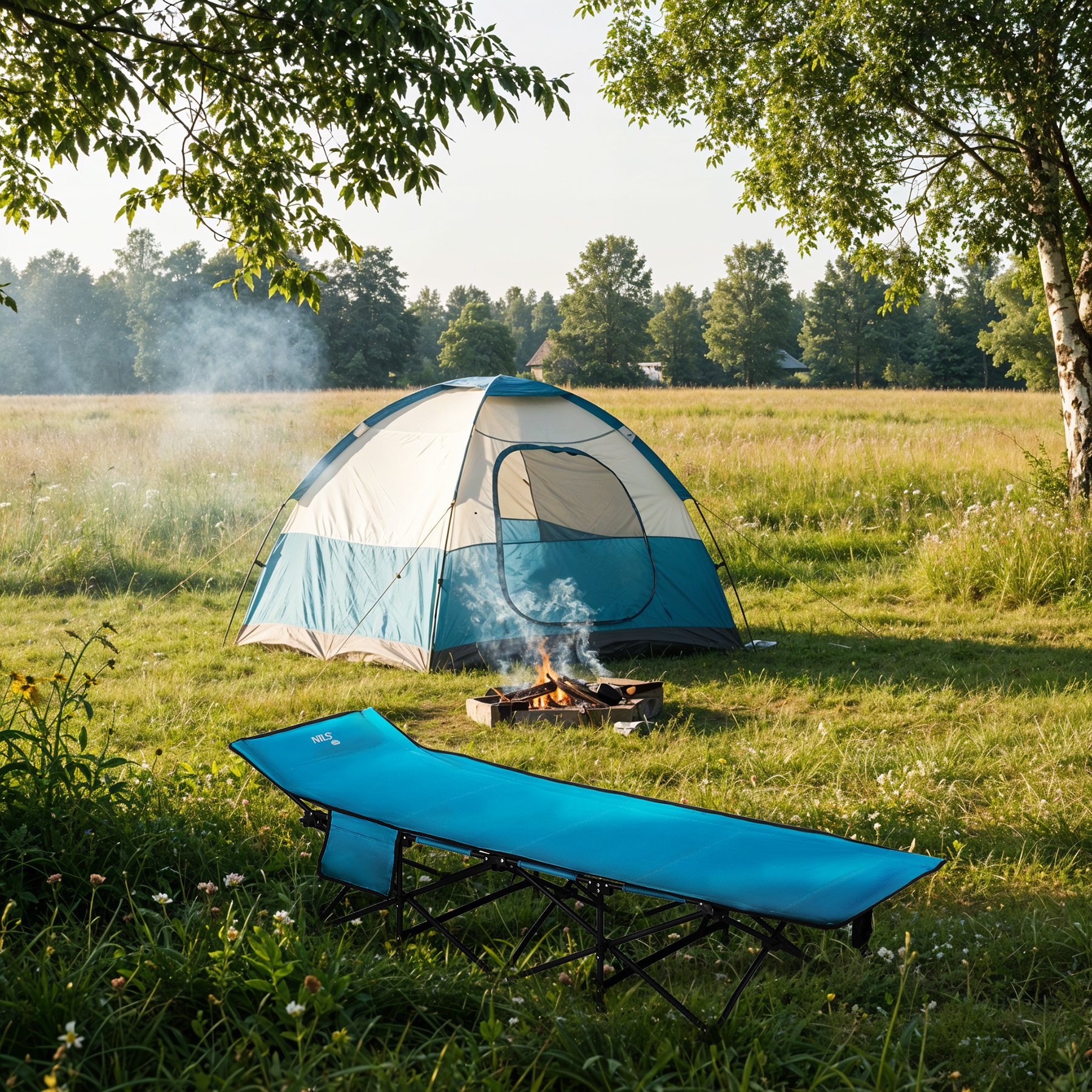 Skládací kempingová postel NILS Camp NC2701 190 cm