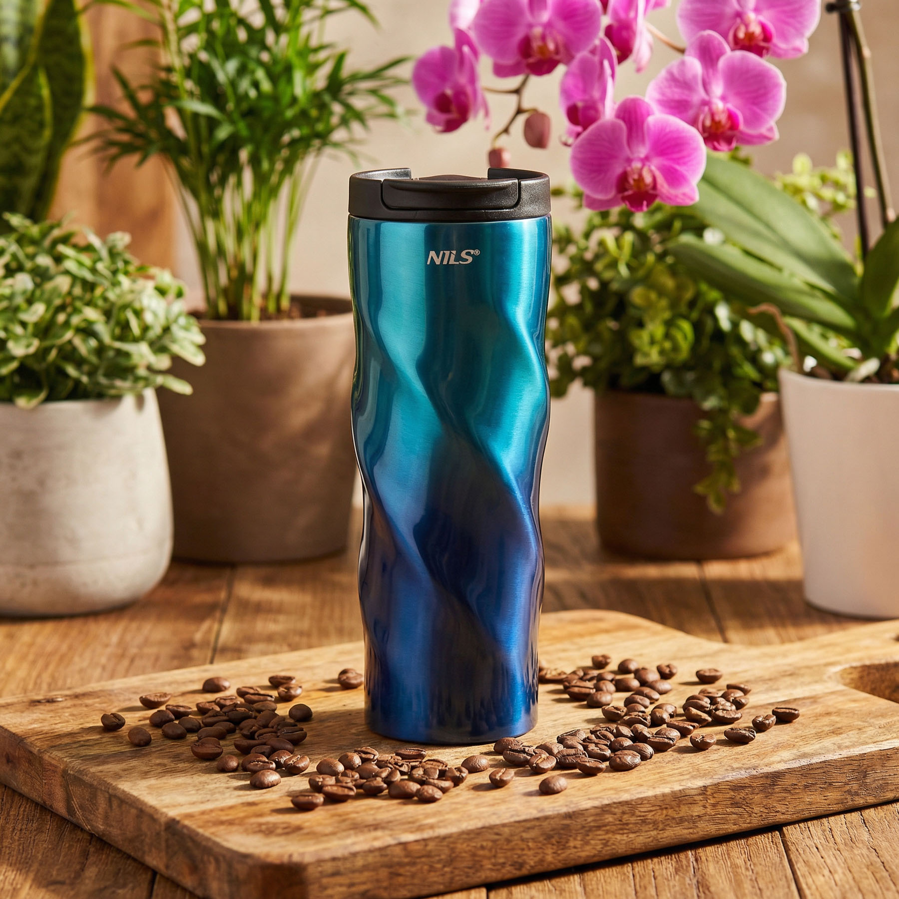 Termohrnek NILS Camp NCB21 modrý