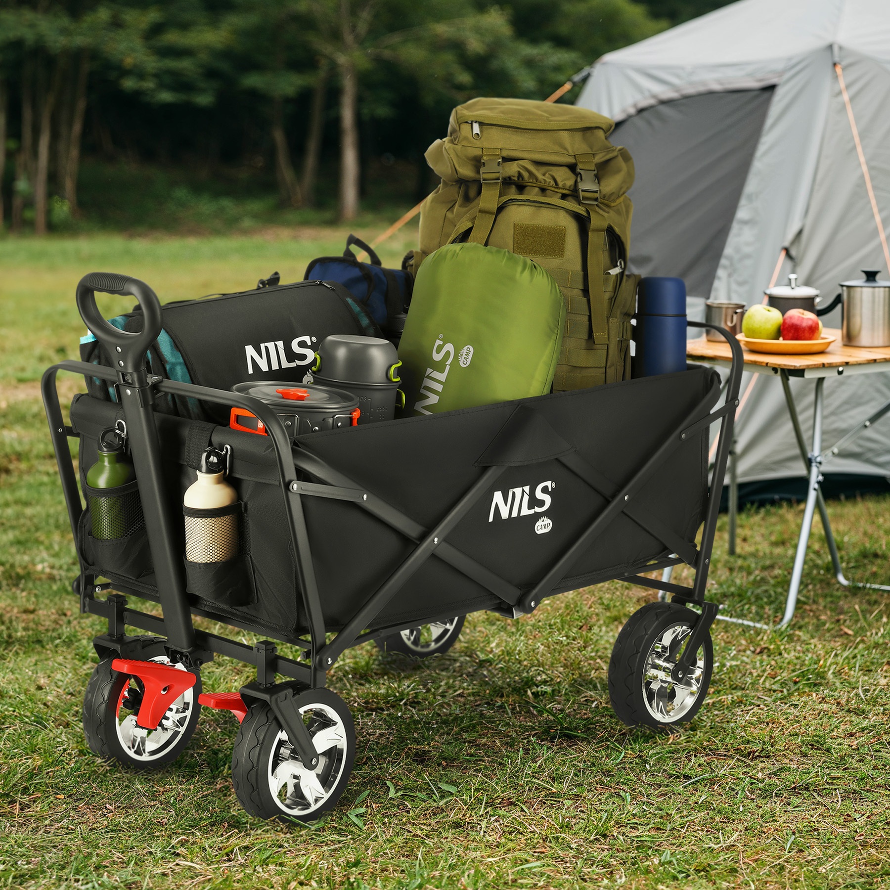 Kempingový vozík NILS Camp NC2603 černý